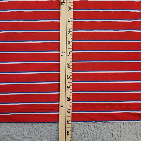 FootJoy Polo Shirt Mens XL Red Striped Striped Embroidered Collared Athletic - Picture 11 of 11